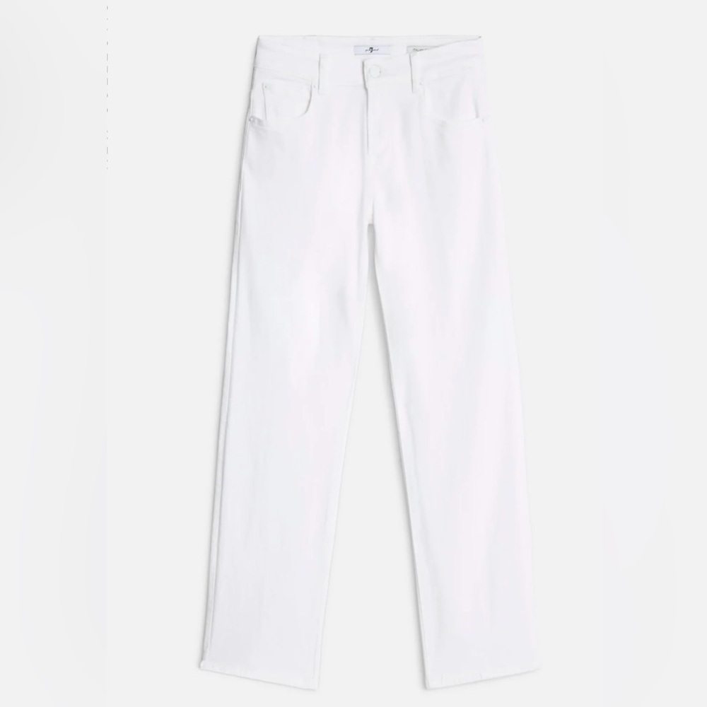7 For All Mankind Light Wash Cropped Gwrnevere Jeans Sz 31 GUC